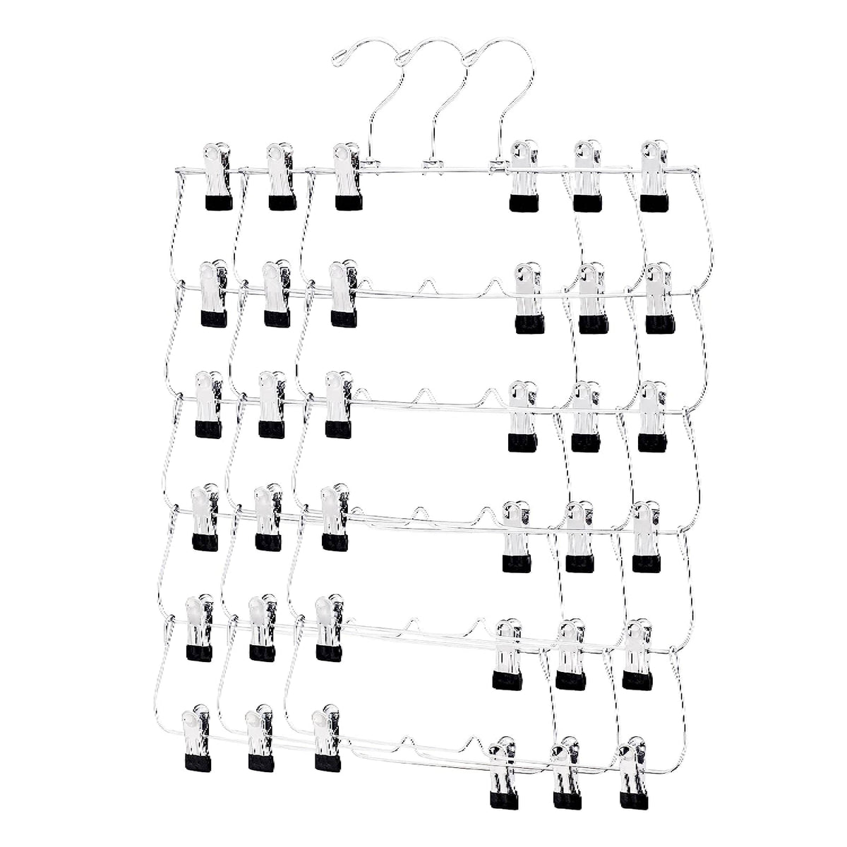 6-Tier Foldable Pants & Skirt Hanger - view 12
