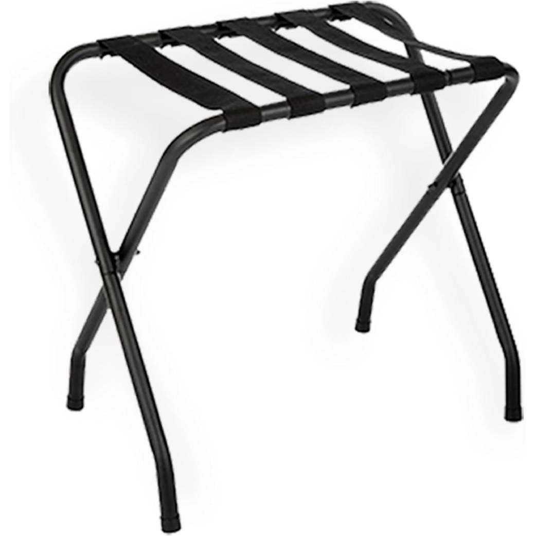 Foldable Luggage Rack, X-Shaped Suitcase Stand, Guest Room, Black Finish