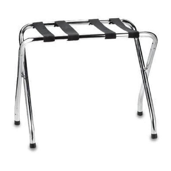 DIY X-Shape Foldable Luggage Rack with Nylon Straps and Rubber Feet for Small Spaces