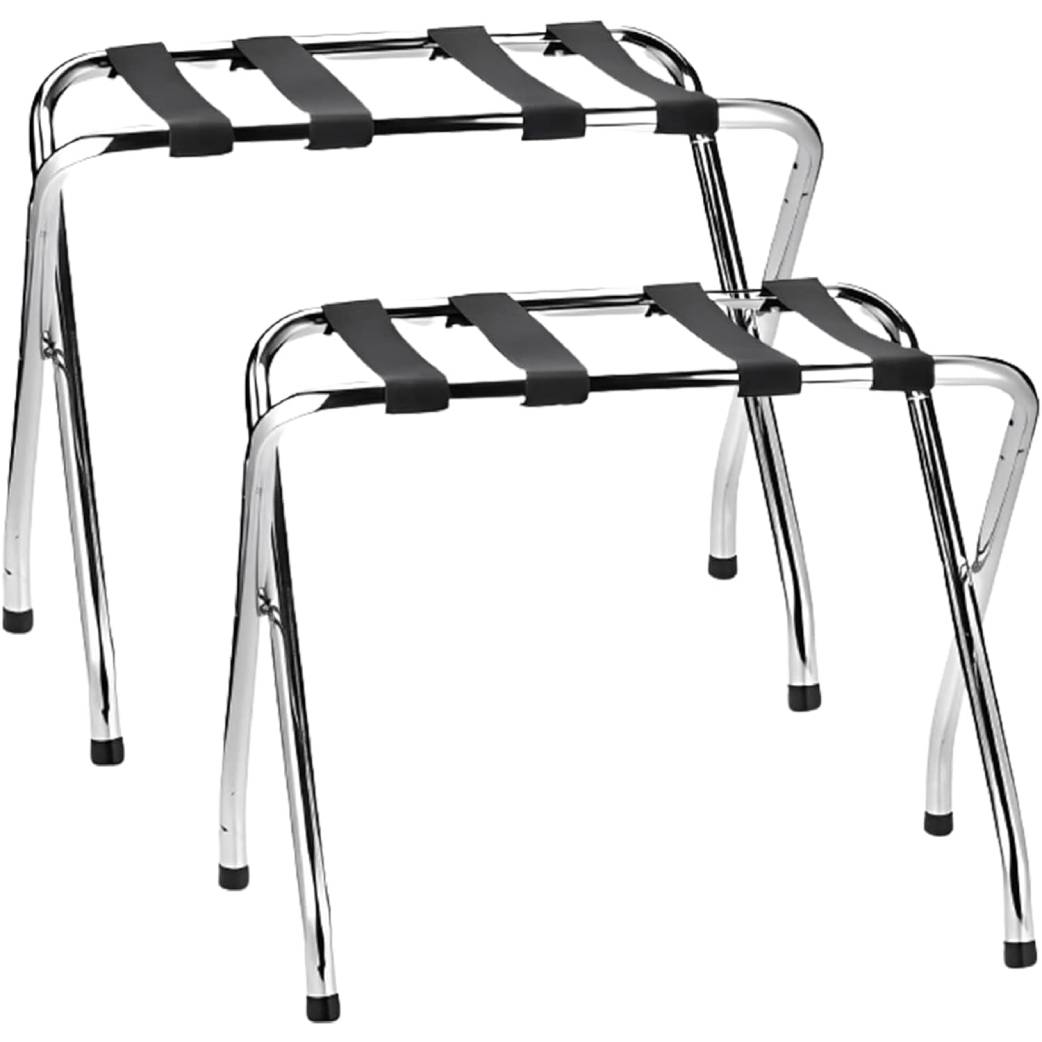 Foldable X-Shape Single-Tier Luggage Rack - view 7