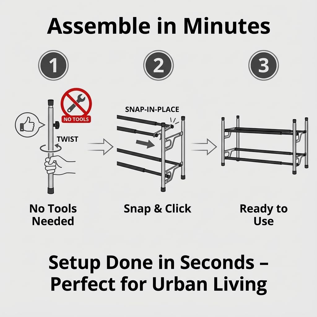 Adjustable Expandable Shoe Rack - view 6