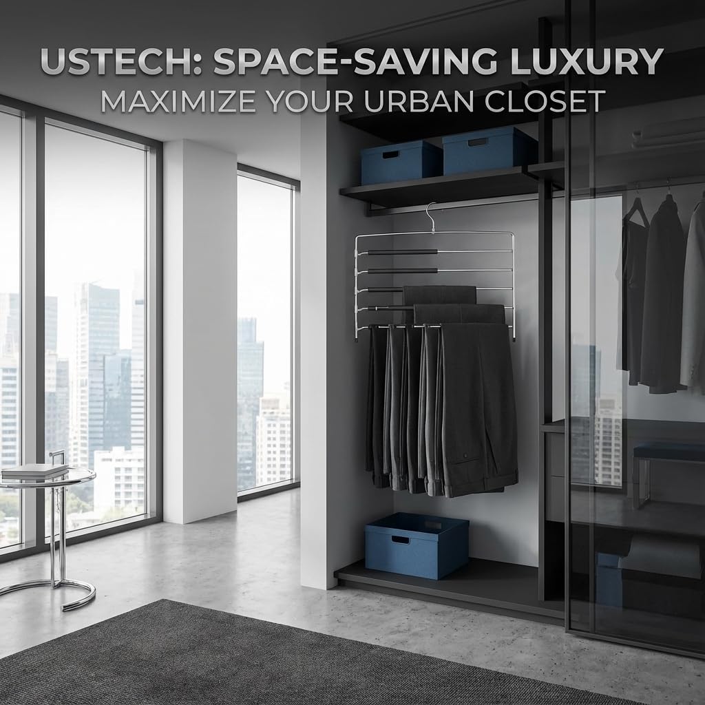 USTECH 8-Tier Swing Arm Pants Hanger - view 4