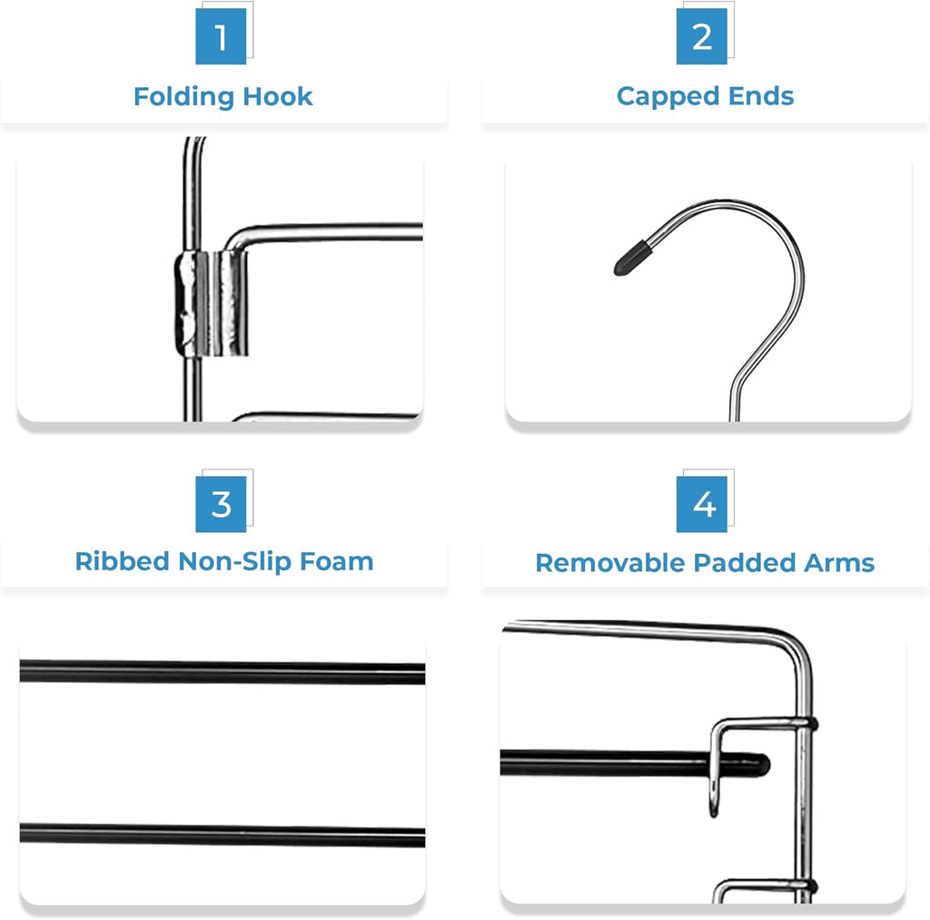 4-Tier Swing Arm Pants Hanger - view 6