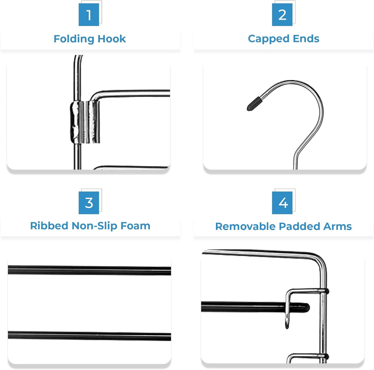 4-Tier Swing Arm Pants Hanger - view 6