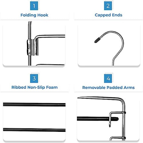 4-Tier Folding Pants Hanger - view 8