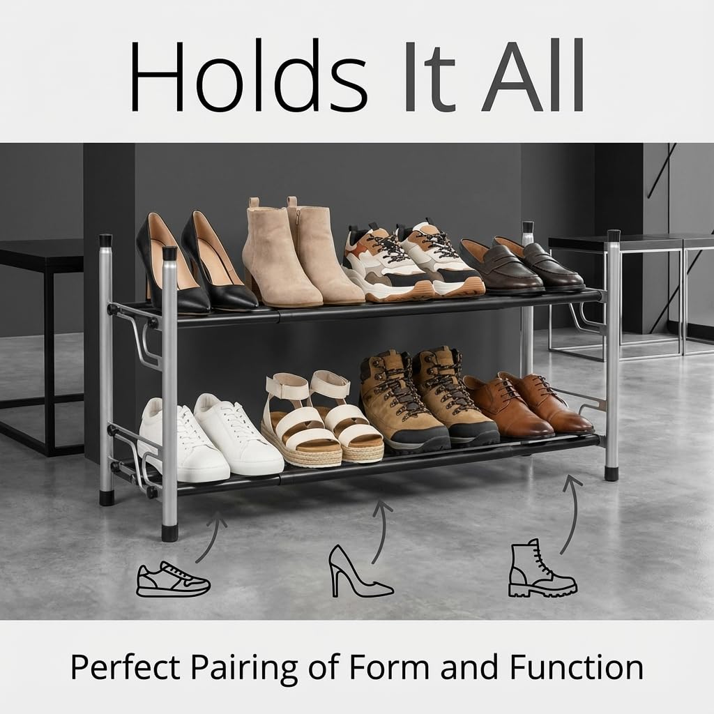 Adjustable Expandable Shoe Rack - view 5