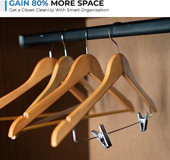 Wood-Look Standard Shaped Hangers - view 5