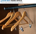 Wood-Look Standard Shaped Hangers - view 5