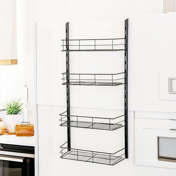 4-Tier Over Door Hanging Rack - Maximize Storage & Organization