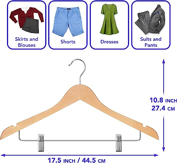 Wood-Look Standard Shaped Hangers - view 7