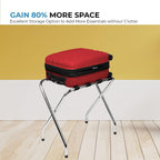 Foldable X-Shape Single-Tier Luggage Rack - view 2