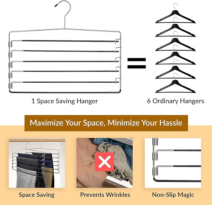 6-Tier Swing-Arm Pants Hanger - view 2