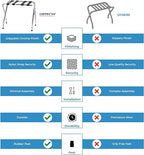 Foldable X-Shape Single-Tier Luggage Rack - view 5
