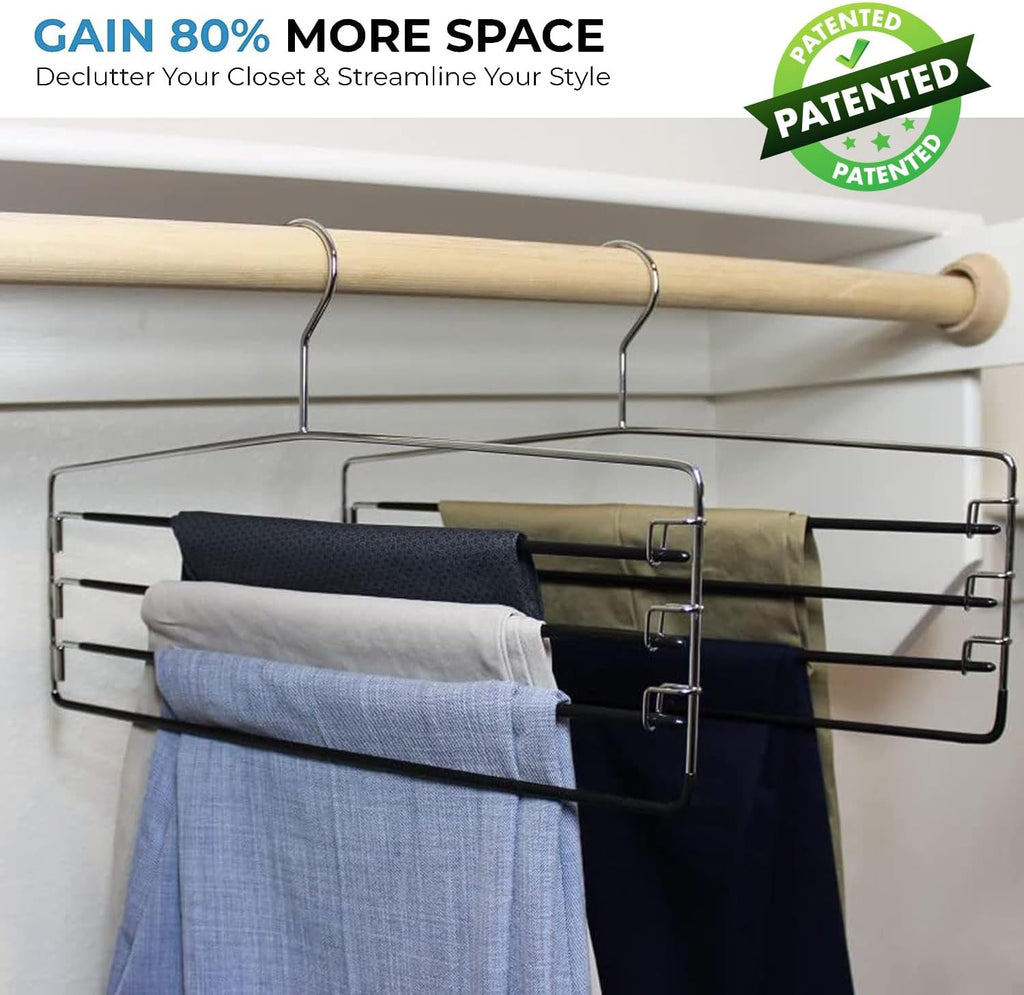4-Tier Folding Pants Hanger - view 2