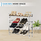 4-Tier Adjustable Expandable Freestanding Shoe Rack - view 2