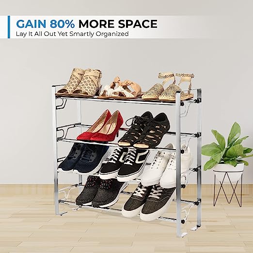 4-Tier Adjustable Shoe Rack - view 2