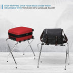 Foldable X-Shape Single-Tier Luggage Rack - view 8