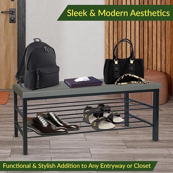 Entryway Shoe Storage Bench - view 6
