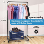 Heavy Duty Rolling Garment Rack - view 6