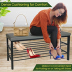 Entryway Shoe Storage Bench - view 4