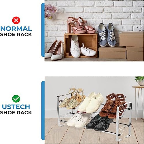 2-Tier Metal Shoe Rack - view 7