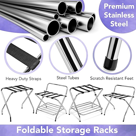 2-Shelf Foldable Luggage Rack - view 5