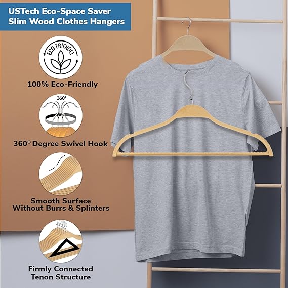 Wooden Suit Hangers - view 2