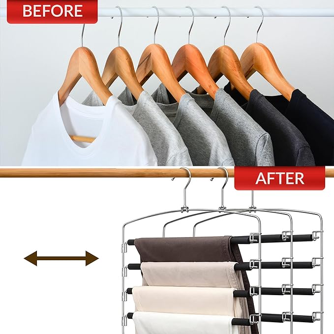 6-Tier Swing-Arm Pants Hanger - view 5