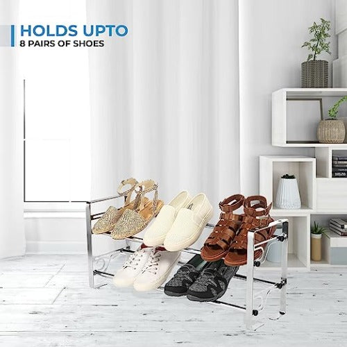 2-Tier Metal Shoe Rack - view 3