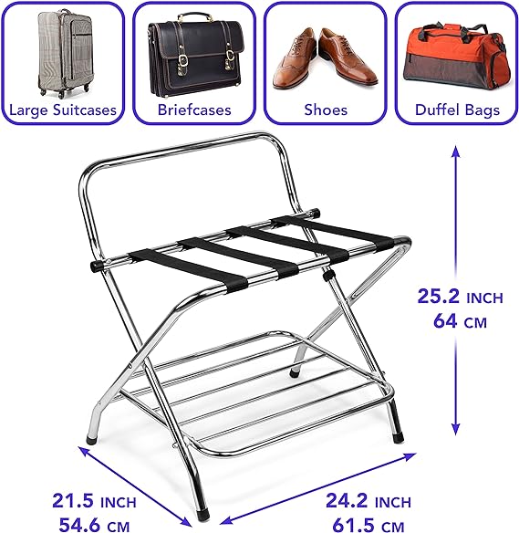 2-Shelf Foldable Luggage Rack - view 3