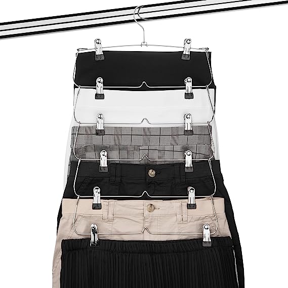 6-Tier Foldable Pants & Skirt Hanger - view 6