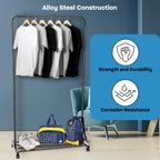 Heavy Duty Rolling Garment Rack - view 2