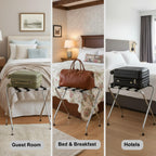 2-Tier X-Shaped Folding Luggage Rack - view 4
