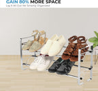 2-Tier Adjustable Freestanding Shoe Rack - view 2