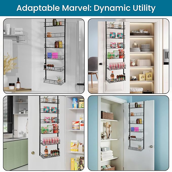 6-Tier Over Door Hanging Rack - Maximize Storage & Organization