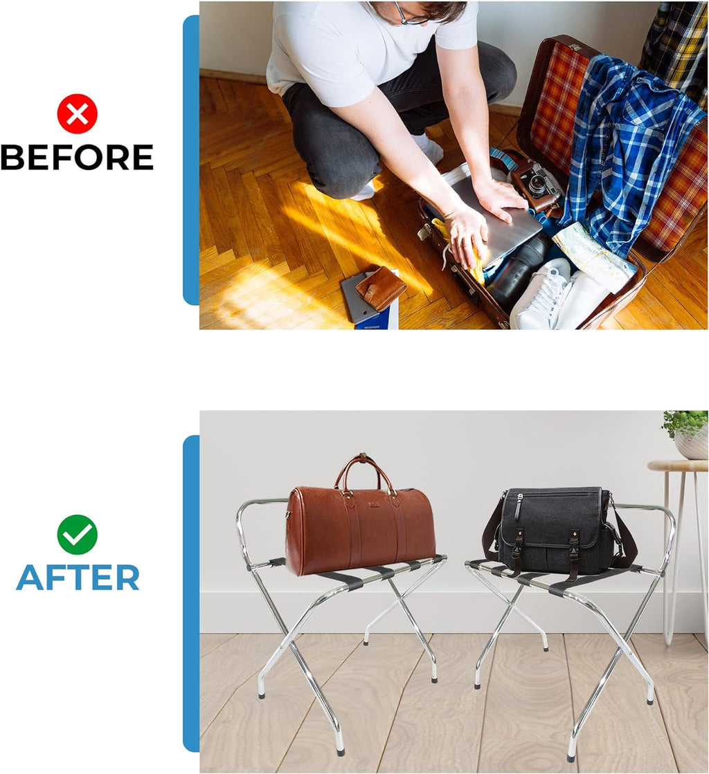 Foldable X-Shape Luggage Rack - view 5