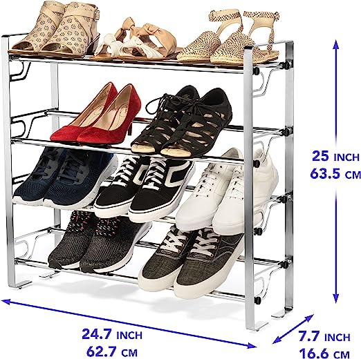 4-Tier Adjustable Shoe Rack - view 6