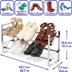 2-Tier Metal Shoe Rack - view 4