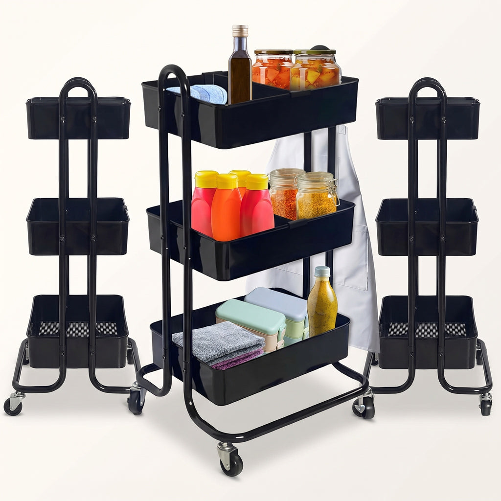 3-Tier Rolling Storage Cart - view 4