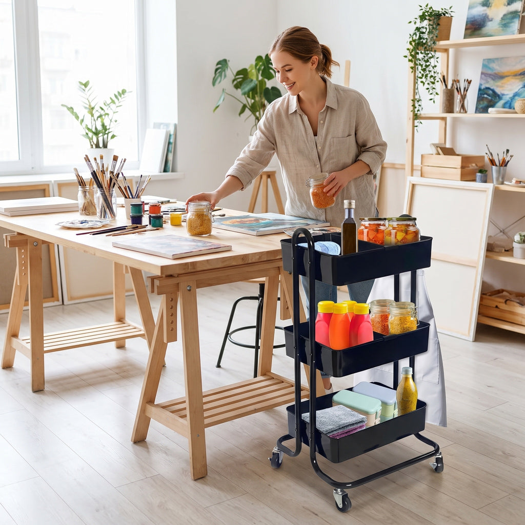 3-Tier Rolling Storage Cart - view 7