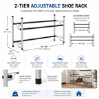 Adjustable Expandable Shoe Rack - view 8