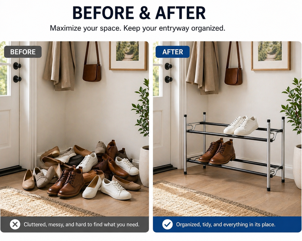 Adjustable Expandable Shoe Rack - view 9