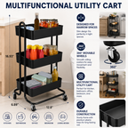 3-Tier Rolling Storage Cart - view 8