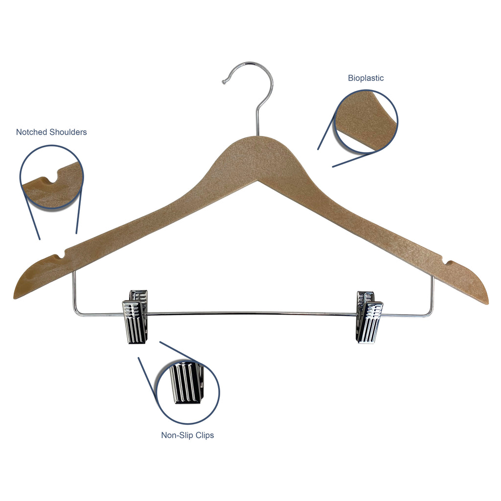 Wood-Look Standard Shaped Hangers - view 2