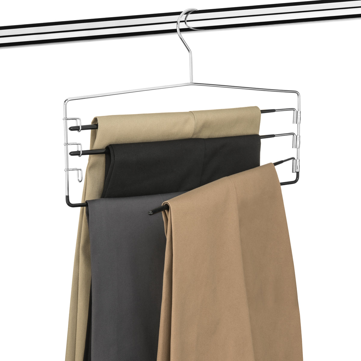 4-Tier Folding Pants Hanger - view 3